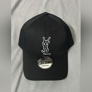 Black YSL Yves Saint Laurent Cap